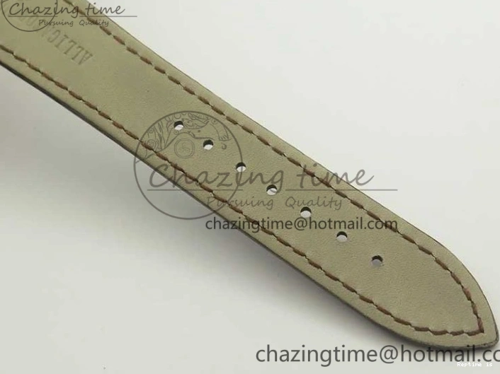 1222 Tailored Cellini Time 50509 RG MKF Best Edition Black Dial Roman Marker on Brown Leather Strap A3132 V 3406